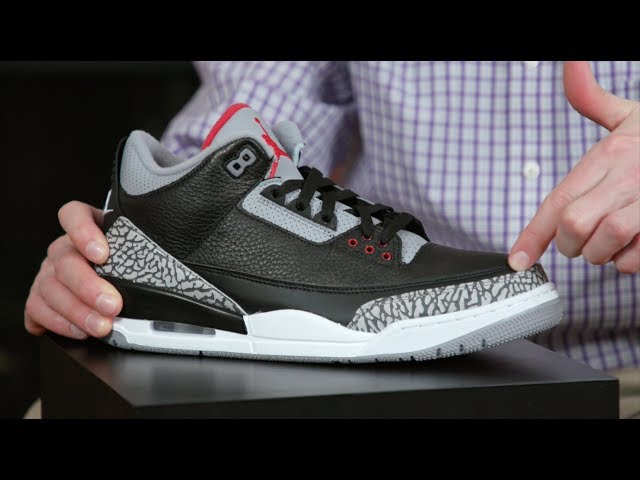 Air Jordan 3 "Black Cement" Leather Quality
