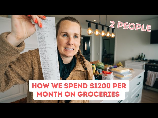 How we SPEND $1200 per month on Groceries | TWO people