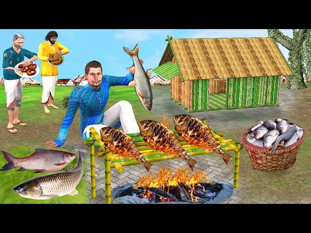 बास मछली खाना पकाने Bamboo Fish Cooking Must Watch Comedy Video