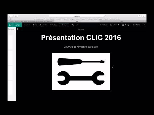 CLIC2016 - Atelier technique - Sway