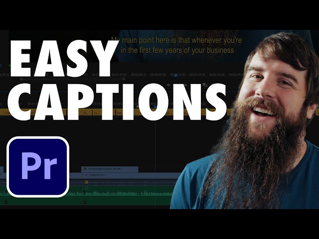 How to create captions quickly & easily in Premiere Pro for FREE