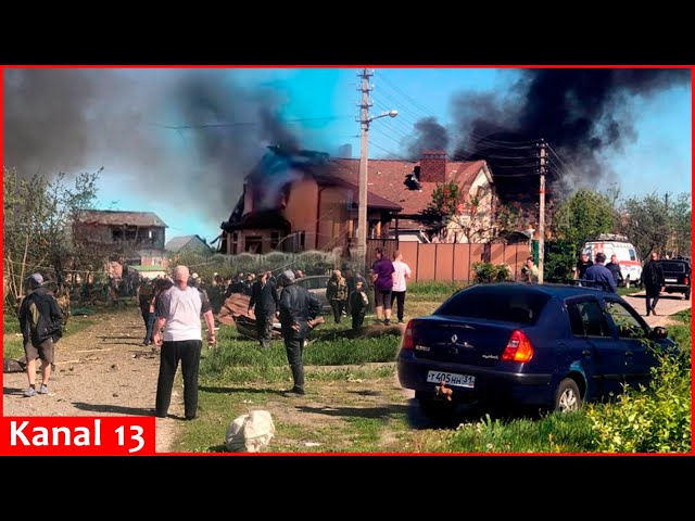 Latest footage of destruction in Russia's Belgorod region mistakenly hit by Russian troops