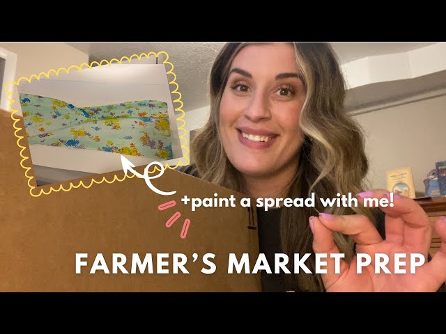 Preparing for my First Farmer's Market for my Children's Book | Paint a Spread with Me!