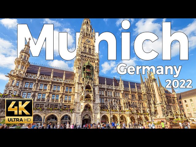 Munich (München) 2022, Germany Walking Tour (4k Ultra HD 60 fps) - With Captions