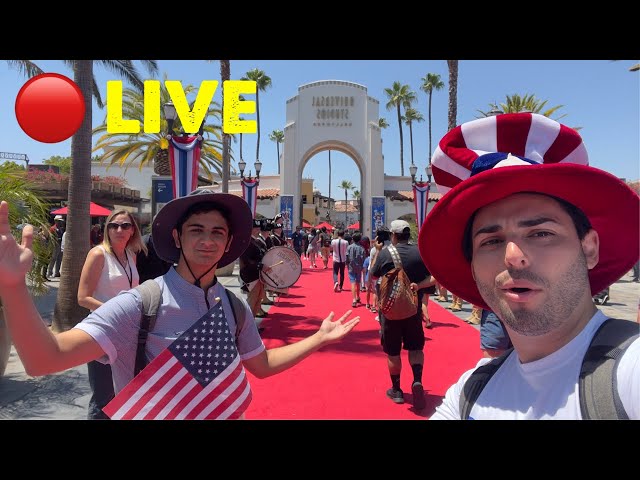 ‪🔴Live: 4th of July at Universal Studios! Riding Rides & Fun - Live Stream - 2021