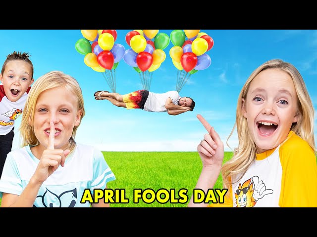 Sneaky Jokes on April Fools Day with Ninja Kidz TV! (And Spying!)