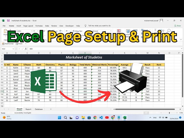 🔥MS Excel Page Setup & Printing Tips | How to Print in Excel #print
