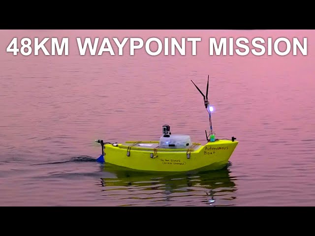 R/C Autonomous Boat 30 Mile Waypoint Mission