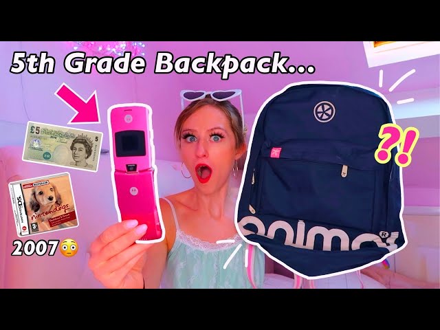 OPENING MY 5TH GRADE BACKPACK FROM 2007.....😳 *MUST SEE!*😨 | Rhia Official♡