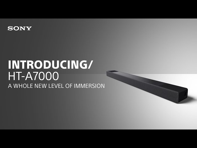 Introducing the Sony HT-A7000 Soundbar