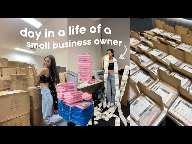 A day in a life of a small business owner (launch day, packing orders, stickers & diaries)