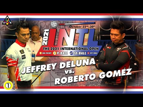 ONE-POCKET: JEFFREY DELUNA VS ROBERTO GOMEZ - 2021 INTERNATIONAL ONE POCKET OPEN