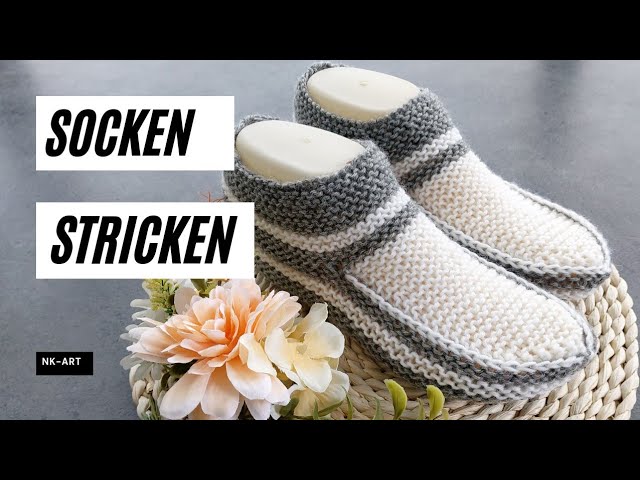 Warm und Stillvoll: einzigartige Socken mit Rundstricknadeln stricken.