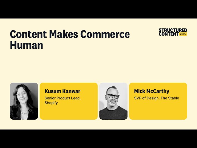 Content Makes Commerce Human
