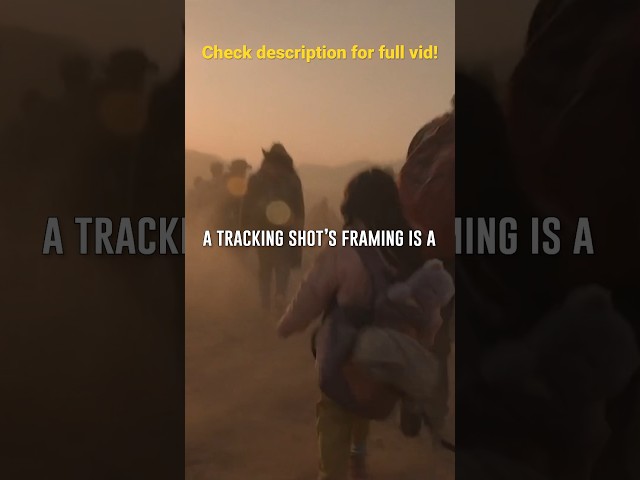 How to frame a tracking shot #filmmaking #videoessay #cinematography