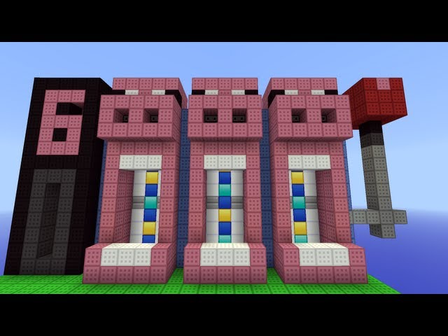 Minecraft SUPER Pig Powered Slot Machine