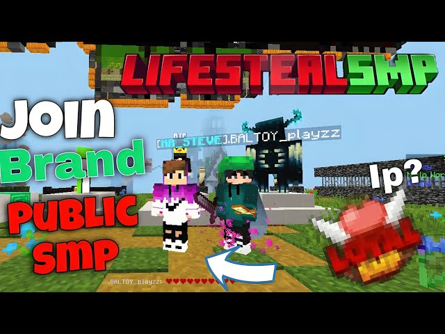 Join Best Public SMP 🔥 For MCPE IP - PORT | 24/7 Online 🍑| 🆓 to Join| Best LIFESTEAL SMP  #minecraft