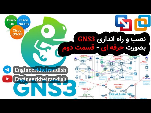 Installation GNS3 - نصب و راه اندازی GNS3 - قسمت دوم
