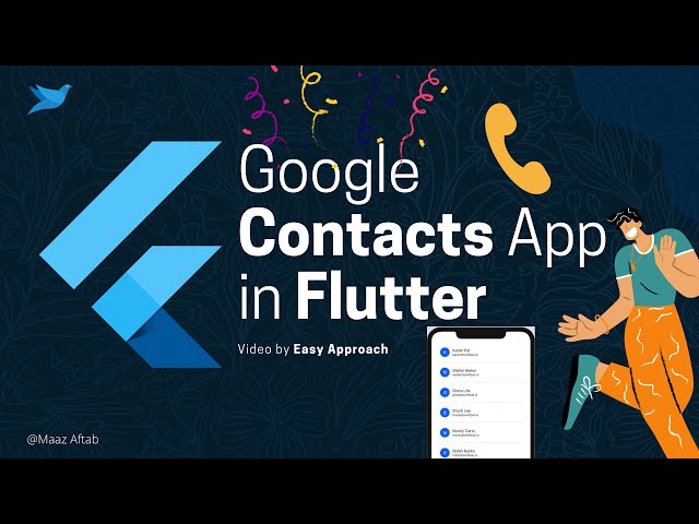 Flutter | Google Contacts app with Google Sign In and People Api integration. (2021)