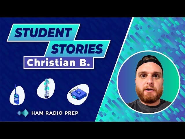 It was super easy to learn, Christian says about Ham Radio Prep