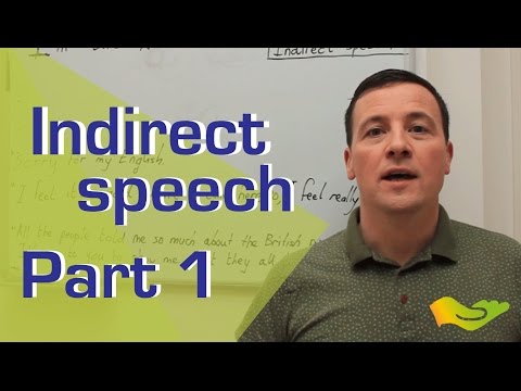Indirect speech lesson. Indirekte Rede auf Englisch. Grammatik einfach erklärt