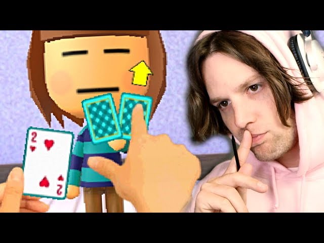 playing cards with frisk in tomodachi life