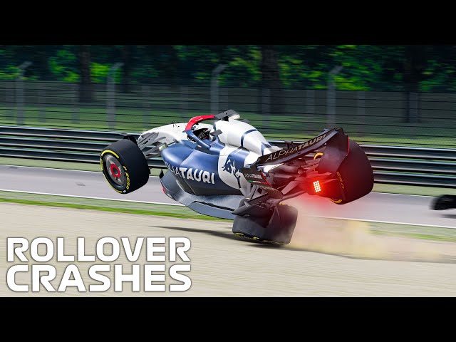 Crazy Rollover Crashes #1 | BeamNG Drive | F1 Mod