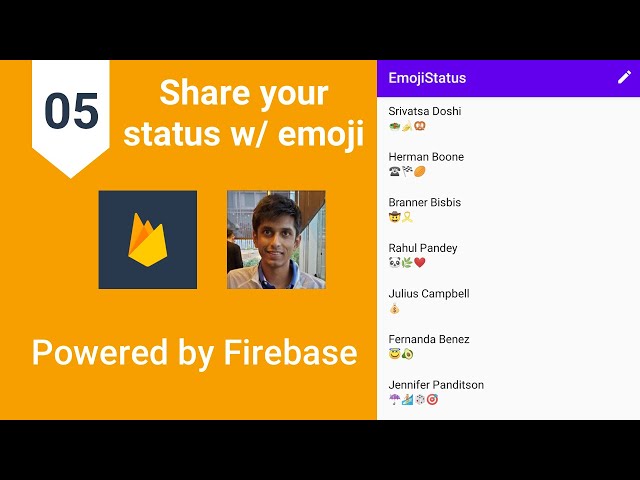 Update Emoji Status - Kotlin Android app using Firebase: EmojiStatus Ep 5