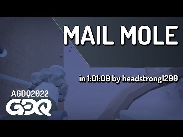 Mail Mole by headstrong1290 in 1:01:09 - AGDQ 2022 Online