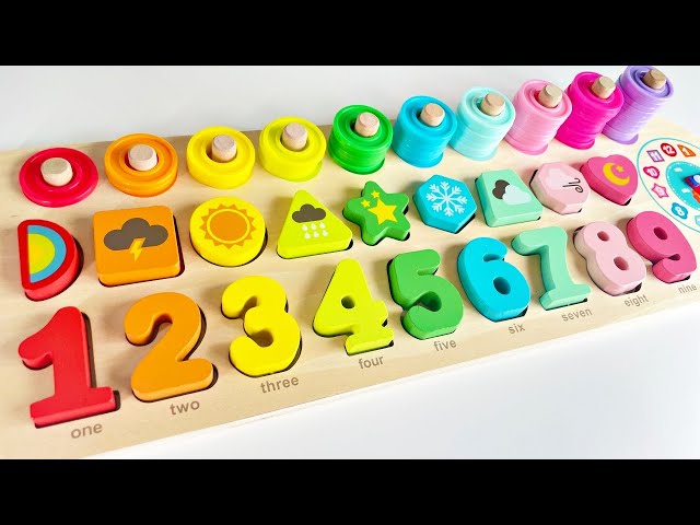 Best Learning Numbers, Shapes & Counting 1 - 10 | Preschool Toddler Learning  Toys Video