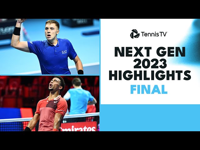 Arthur Fils vs Hamad Medjedovic For The Title! | Next Gen 2023 Final Highlights