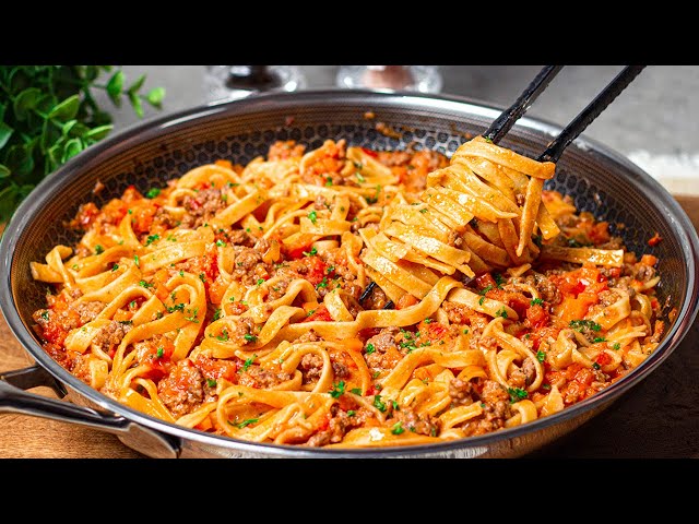 This recipe will drive you crazy! I have never eaten such delicious pasta! 🔝 3 recipes