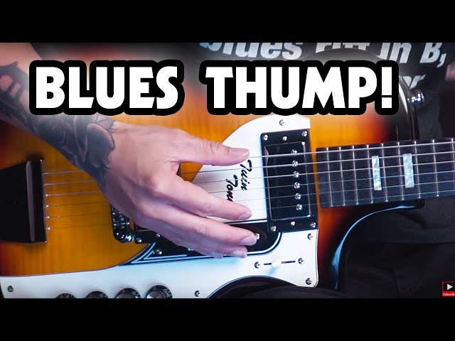 Solo Blues Guitar "Thump" Bass Lesson | Slide Guitar Exercise