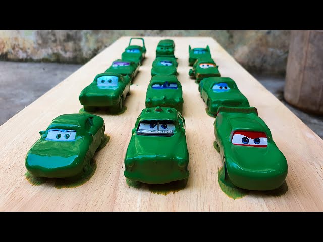 Looking For Disney Pixar Cars Lightning McQueen, Chick Hicks, Sheriff, Tow Mater, Dinoco King.