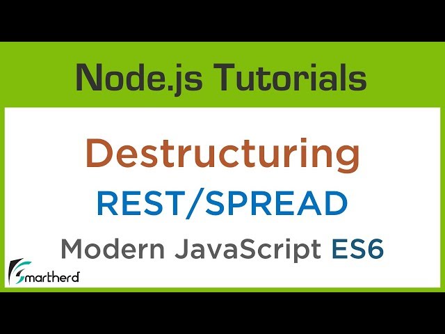 Destructuring and REST/SPREAD operator. Modern JavaScript ES6 #2.6