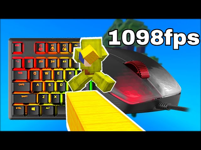 1098fps | Keyboard + Mouse Sounds ASMR | Hypixel Bedwars