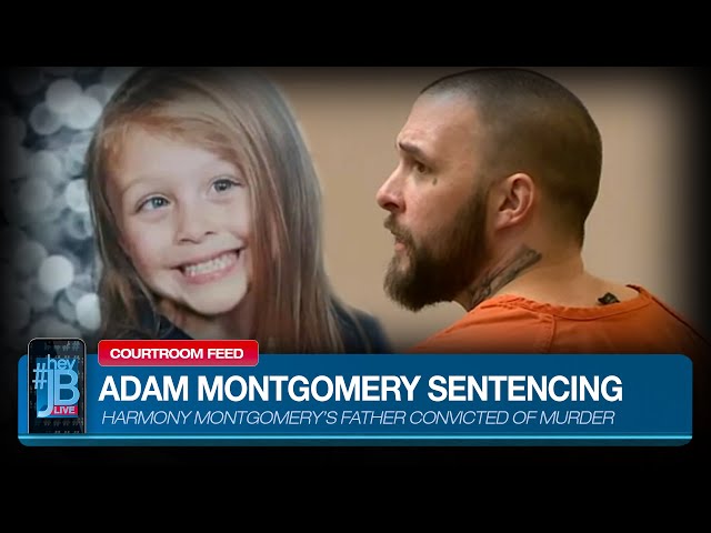 SENTENCING: Adam Montgomery, father of murdered Harmony Montgomery, being sentenced | #HeyJB Live