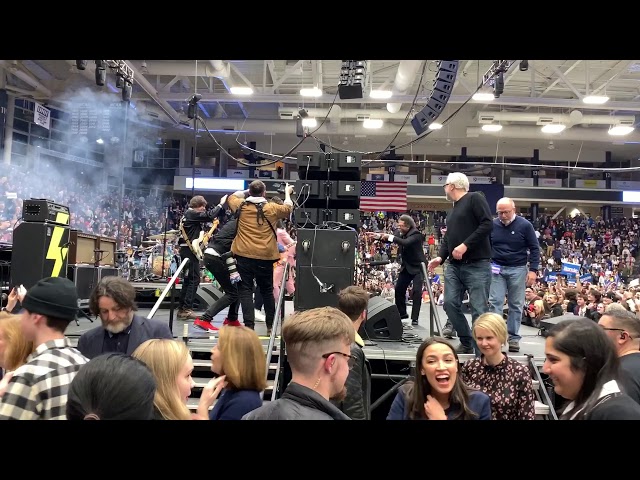 The Strokes at Bernie Sanders Rally