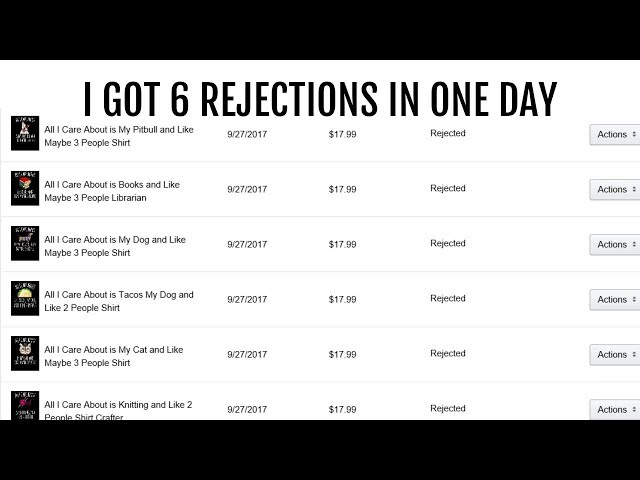 I Got 6 Rejections in One Day with Merch by Amazon - Trademark Nightmare I Messed Up!