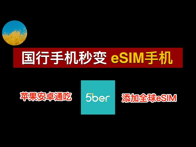 📱让不支持eSIM的手机秒变eSIM手机🥳国行手机也可以添加eSIM套餐、添加任何国家/运营商eSIM卡⭕️5Ber eSIM 使用教程：境外eSIM卡保号、旅游eSIM流量从未如此简单｜数字牧民LC