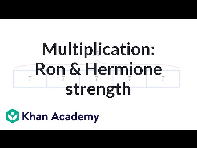 Comparing with multiplication: Ron and Hermione strength | Arithmetic | Khan Academy