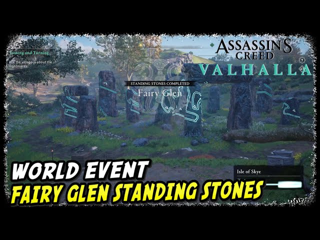 Standing Stones Mysteries at Fairy Glen in Assassin's Creed Valhalla Kassandra DLC Crossover Story