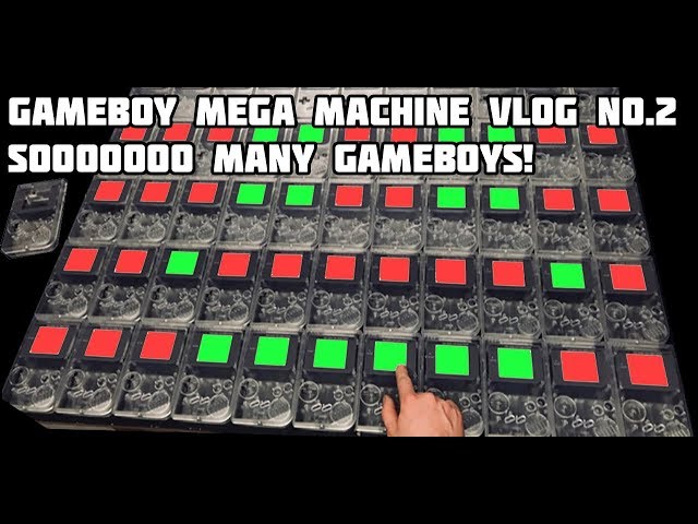 GAMEBOY MEGA MACHINE Vlog Part 2, Breaking Out The Gameboys