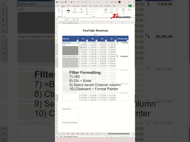 Filtering with merged cells - Excel Tips and Tricks