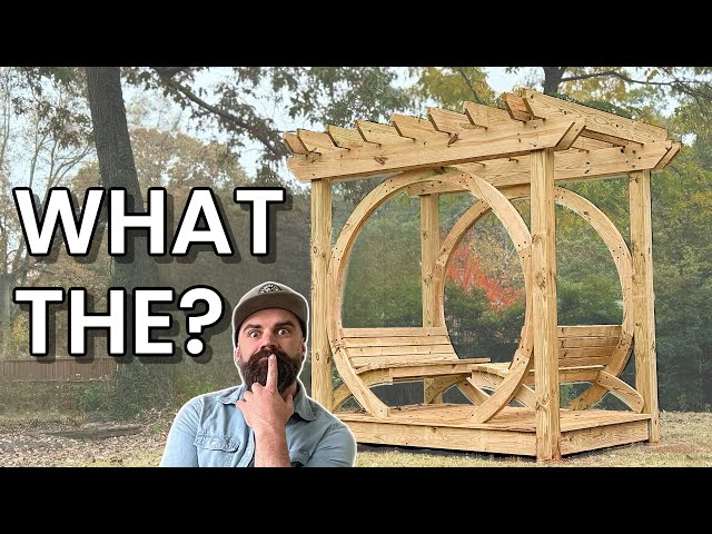 I Flew Cross Country To Build This || How To Build A Wooden Pergola