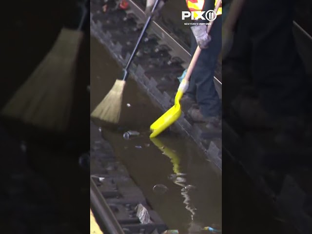See it: Water main break in Times Square #shorts