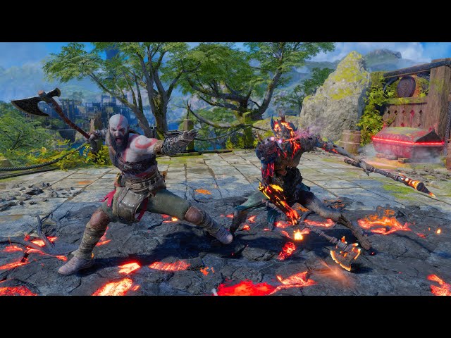 Kratos extinguishes 'The Hateful' with aggressive combat (GMGOW) - God of War Ragnarok