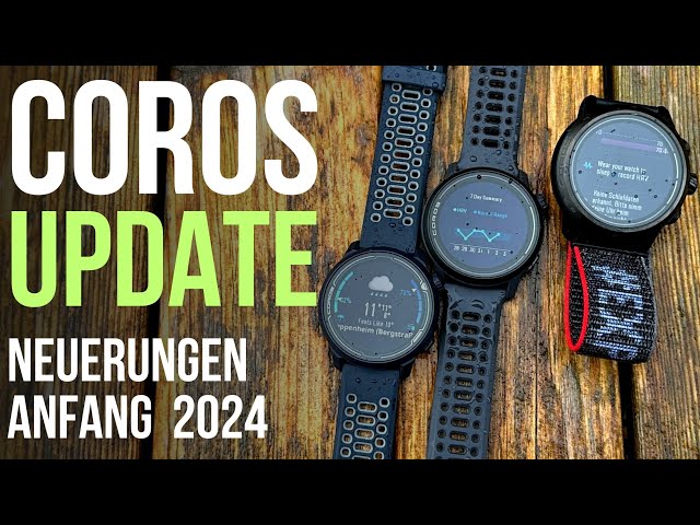 Coros Pace 3, Apex 2 and 2 pro, Vertix 2 update at the beginning of 2024