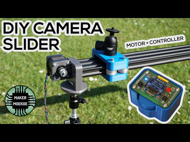 DIY motorized Camera Slider with oled controller | Full build