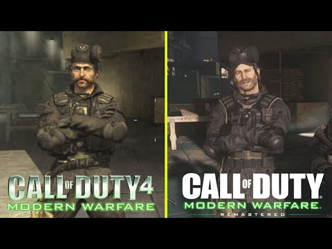 Call of Duty Modern Warfare Remastered vs Original  Full Screen Side-by-Side
